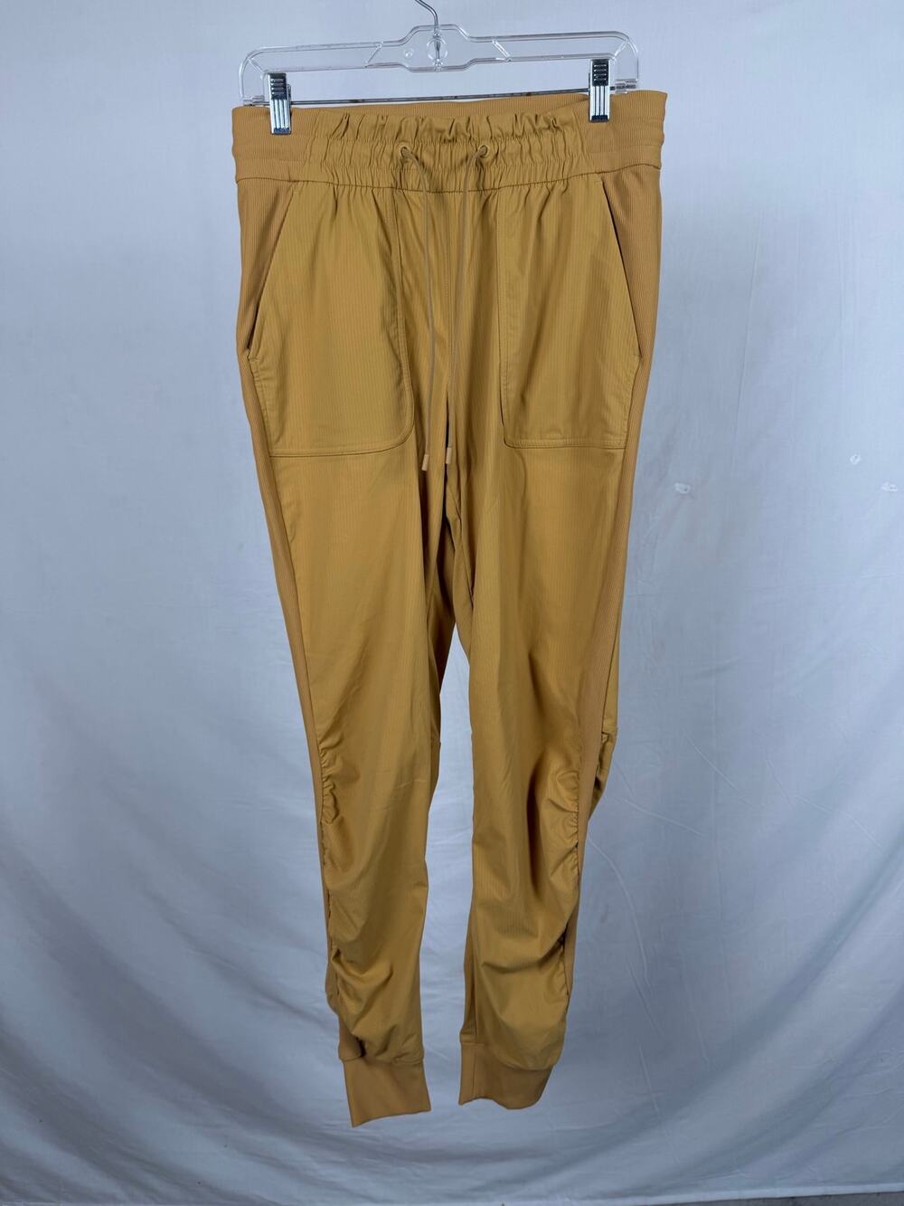 Lululemon Mustard Yellow Gold Athletic Jogger Pants High-Waisted Size 8 27"